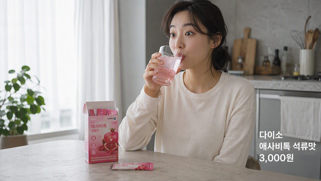 다이소 다이어트 애사비 효과와 마시는 방법, 주의사항
